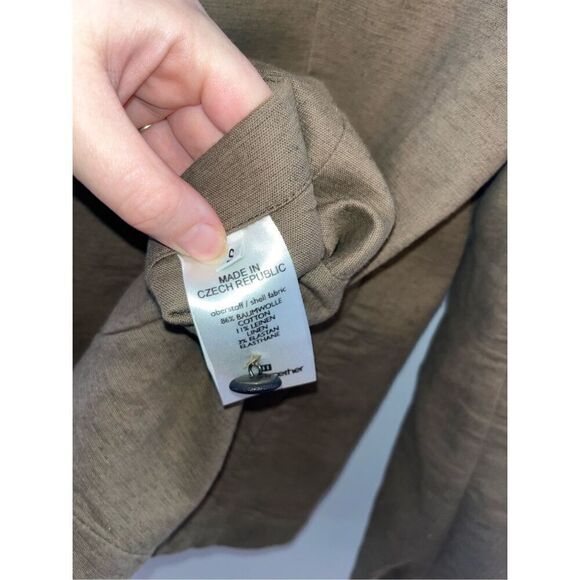 Hannes Roether Women's Brown Blazer Small Cotton Linen - Picture 3 of 5